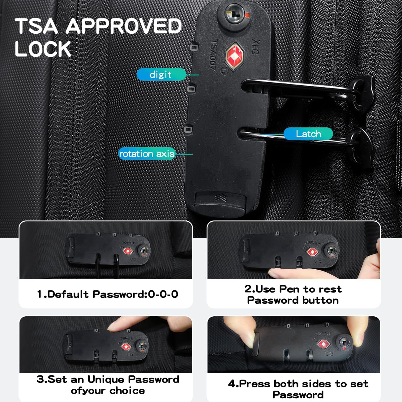 Cusangel vacuum compression backpack travel with Portable Electric Vac Pump,Vacpack,Pocket Air Pump, 45L Expandable 60L Airback (with Vacuum pump)