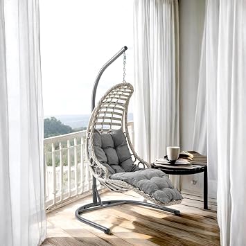 Bodrum 1 Kişilik Rattan Bahçe Salıncağı