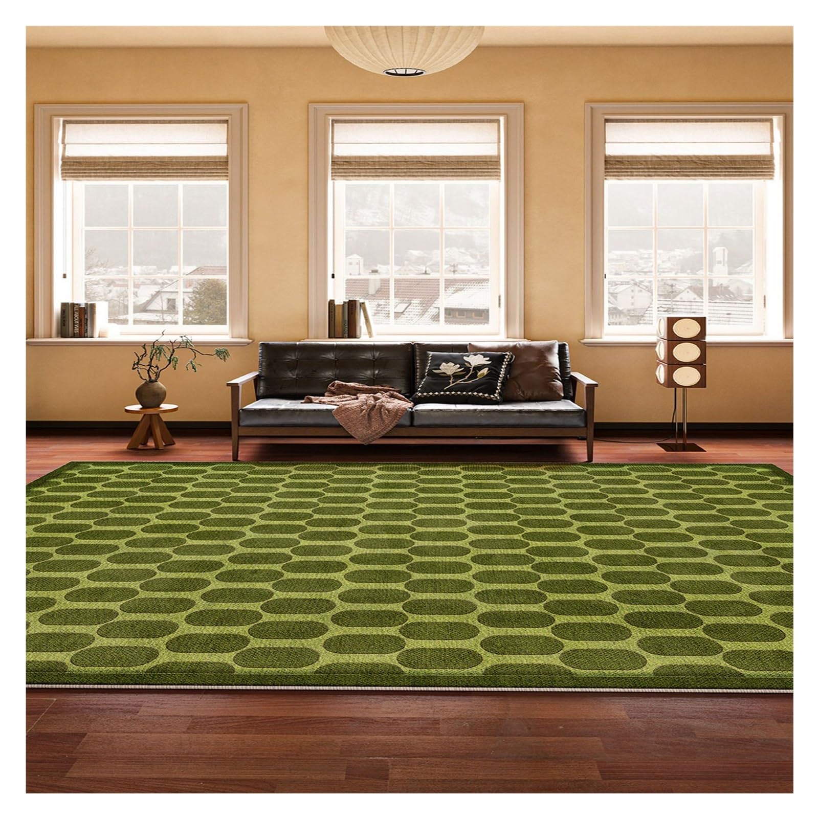 Tapis pour intérieur résistant et antidérapant à poil ras lavable pour couloir