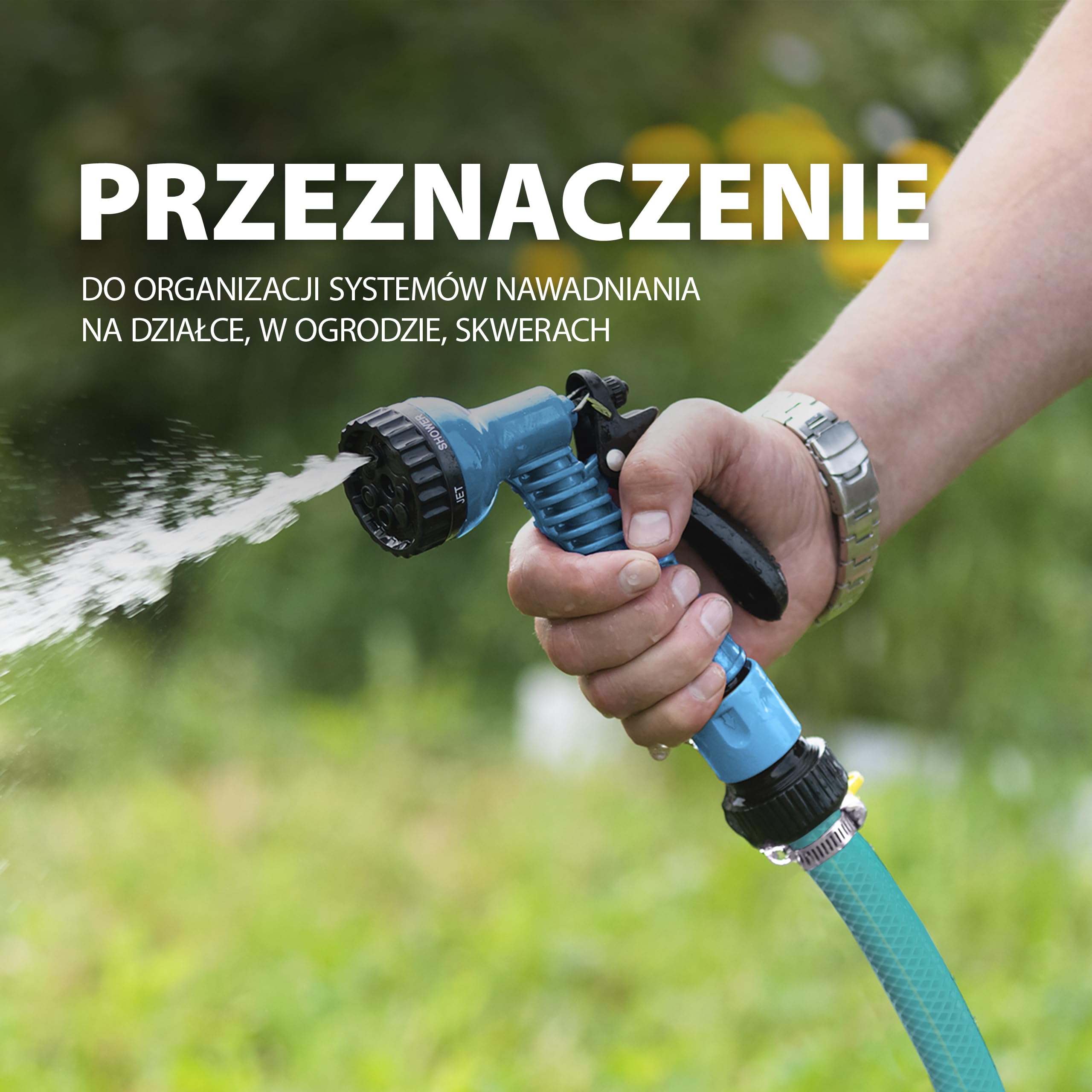 PALISAD LUXE Wąż Ogrodowy 50 M, 1/2" (12,5 Mm), 6-Warstwowy, Niebieski – Bez Ftalatów, Do Wody Pitnej, Ciśnienie 12 Bar, Wzmocnienie Tekstylne, Odporny Na Mróz I UV