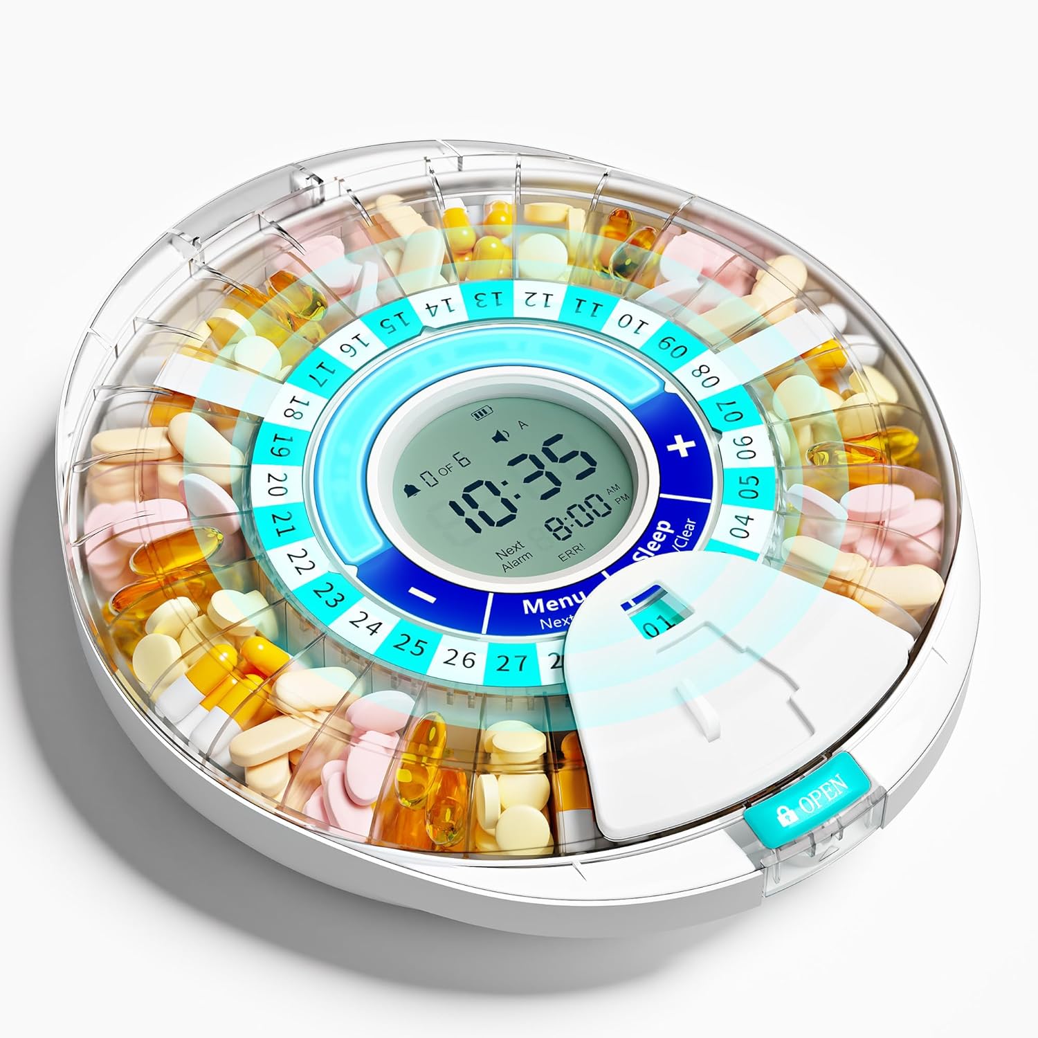 Upgraded Automatic Pill Dispenser for Elderly with Alarm: Smart Pill Dispenser Machine with 28-Slot, Mix-Proof Tech & XL LCD, Enhanced Durability for Daily Medicine Management Upgraded Automatic Pill Dispenser for Elderly with Alarm: Smart Pill Dispenser Machine with 28-Slot, Mix-Proof Tech & XL LCD, Enhanced Durability for Daily Medicine Management