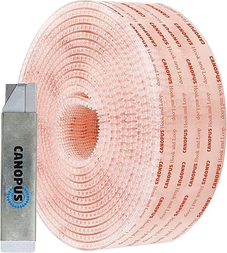 Miniatura 5 de CANOPUS Cinta de velcro con adhesivo ( pulgadas x 10 pies), cierre resellable resistente SJ3560, cinta de montaje para colgar marcos de fotos,