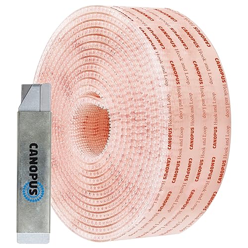 CANOPUS Cinta de velcro con adhesivo (2 pulgadas x 6 pies), cierre resellable resistente SJ3560, cinta de montaje para colgar marcos de fotos,