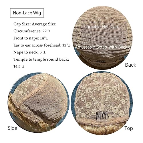 Miniatura 8 de Peluca corta y rizada con corte Pixie, pelucas de cabello humano corto marrón dorado para mujeres negras, cabello humano marrón claro, pelucas