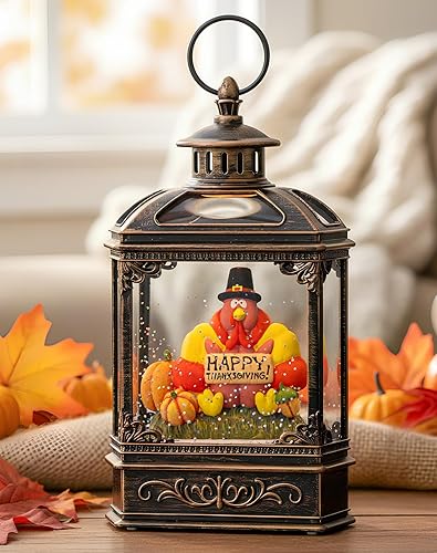 Miniatura 20 de Árbol de Navidad iluminado de 10 pulgadas, con música, globo de nieve, decoración de purpurina giratoria para el hogar de Navidad, sala de estar,