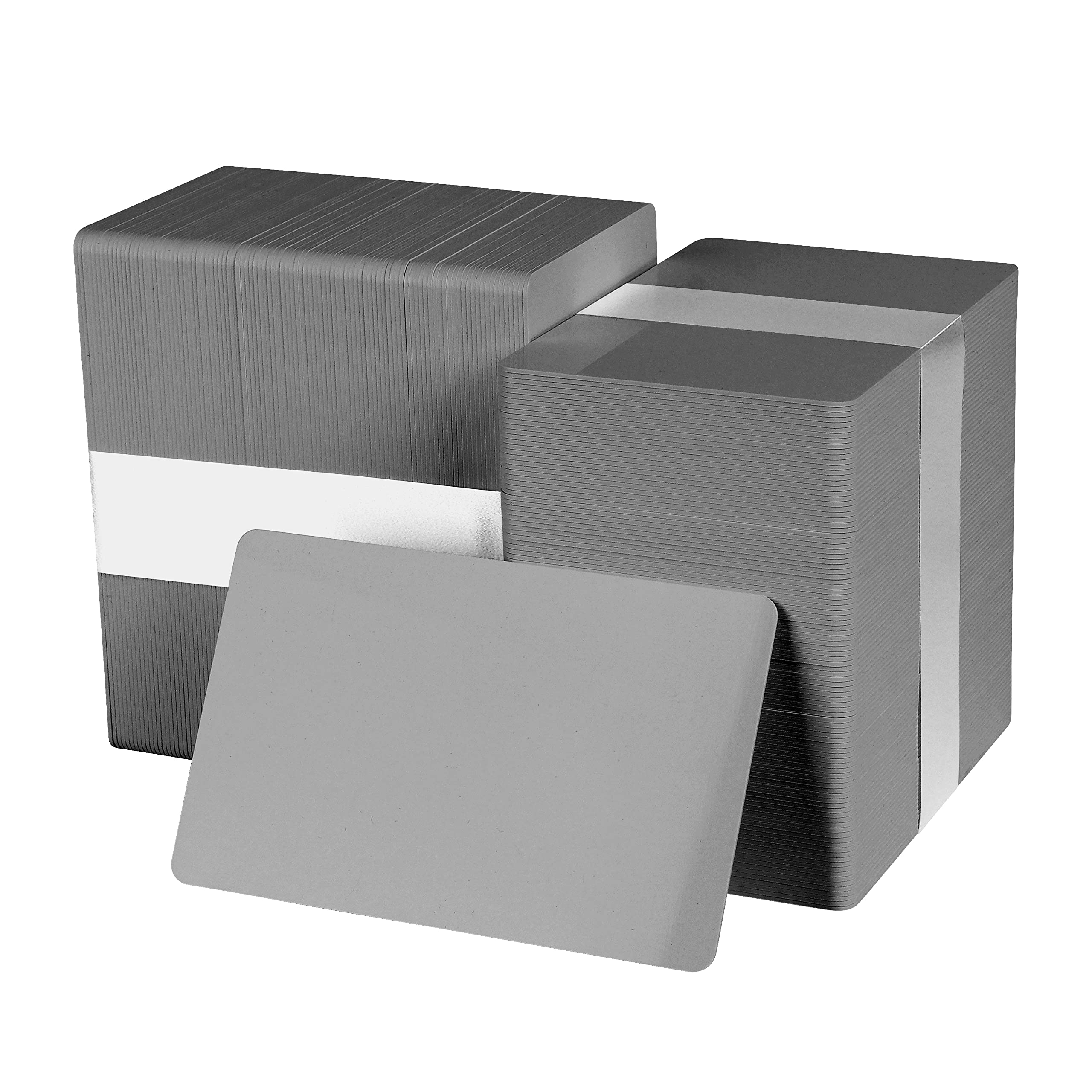 Pack of 500 Grey CR80 Standard Size PVC Cards | 30 mil Thickness by easyIDea