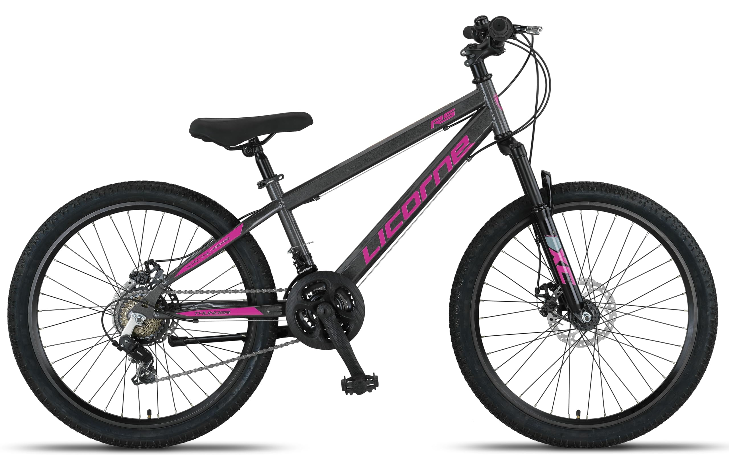 Licorne Bike Thunder Premium Mountain Bike in 20, 24, 26, 27,5 e 29 pollici, per ragazze, ragazzi, uomini e donne