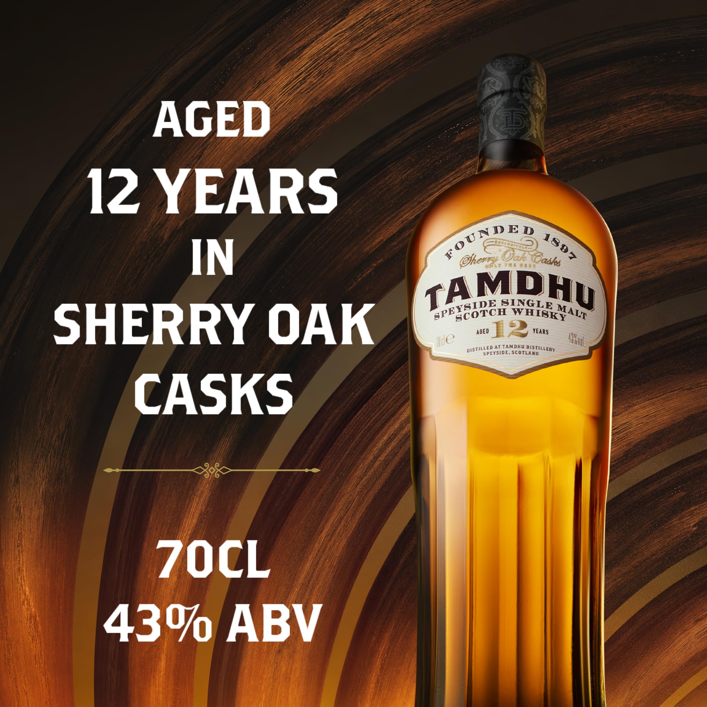 Tamdhu 12 Year Old Single Malt Whisky 70 clQ | Amazon.com.br
