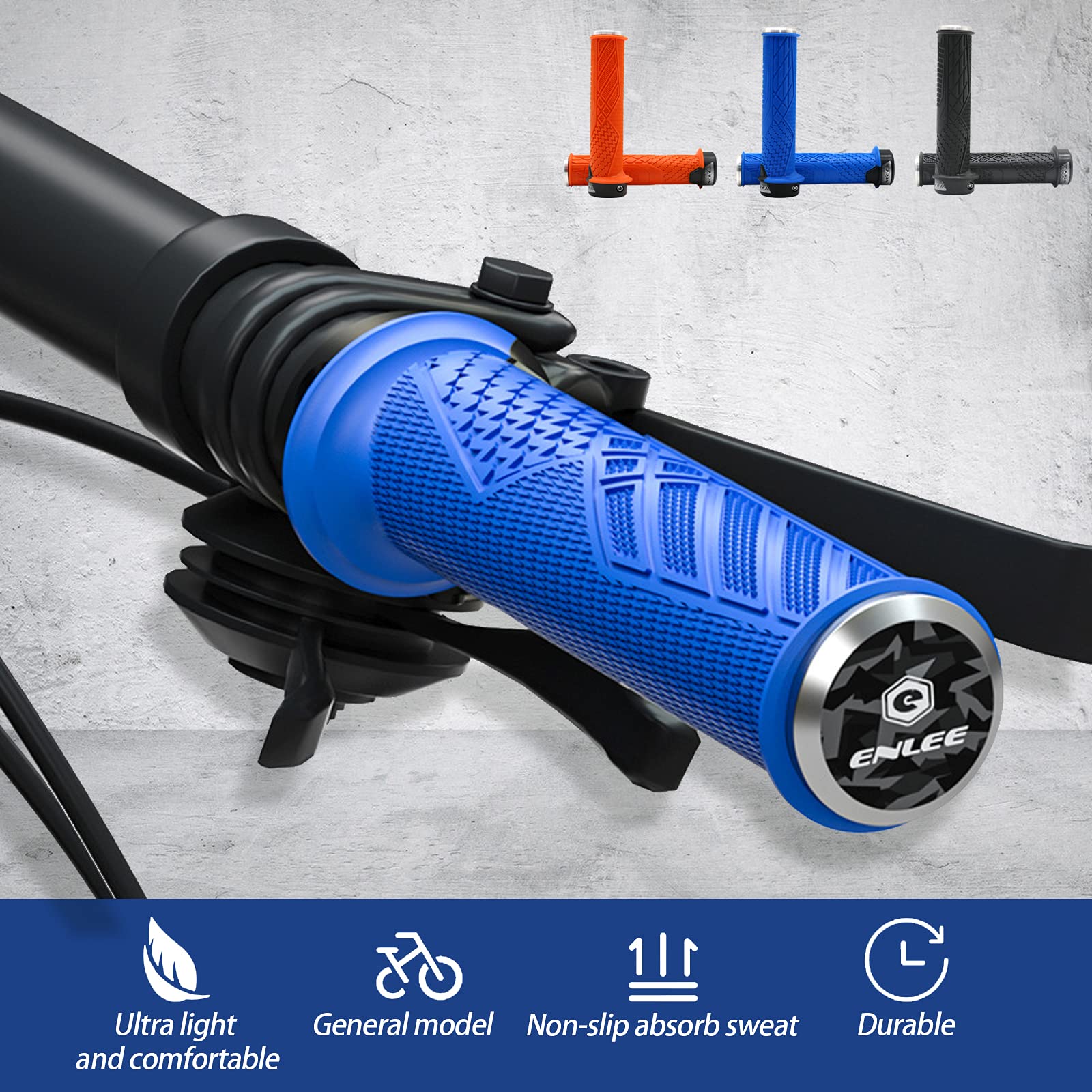 AARON Fit Impugnature Per Biciclette Con Imbottitura In Gel, Impugnature Sportive Antiscivolo, Impugnature Per Manubri Per Bici Elettriche, Trekking, Mountain Bike, Cross Bike, Fixie Red - Foto 14