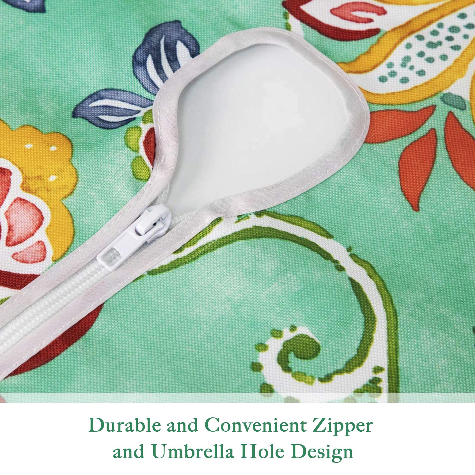 UMINEUX Nappe D'extérieur Avec Trou De Parapluie Et Fermeture éclair