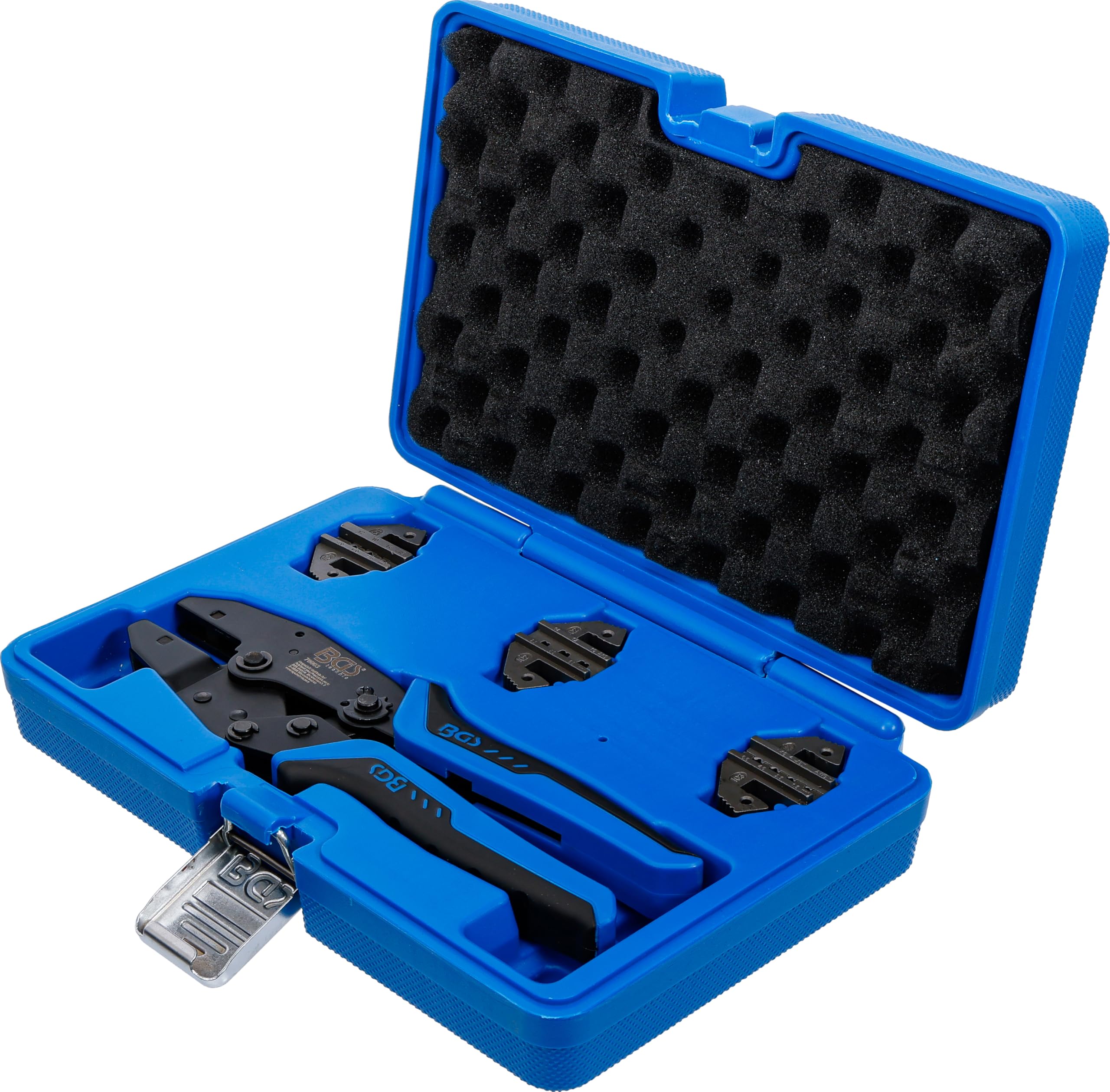BGS 70003 | Serie di pinze di crimpatura | con 3 coppie di ganasce | per connettori per pannelli solari MC3 / MC4 / Tyco