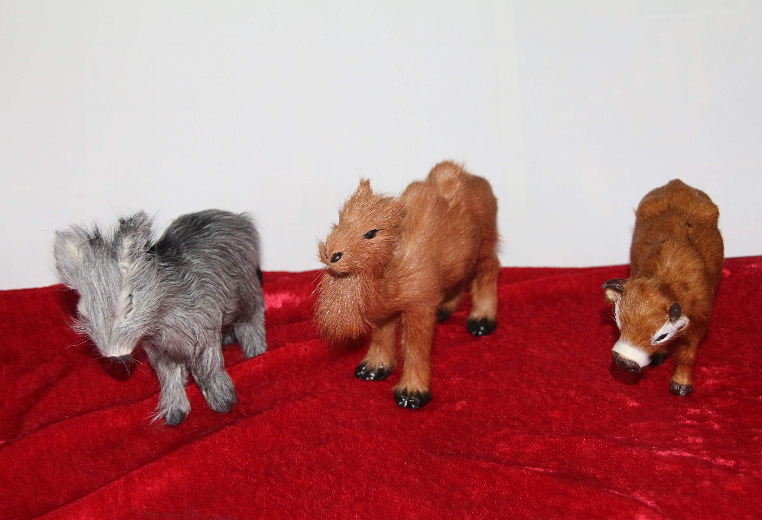 adam Figuras de belén, camel, buey y burro, altura de 12 cm, para figuras de 12-15 cm