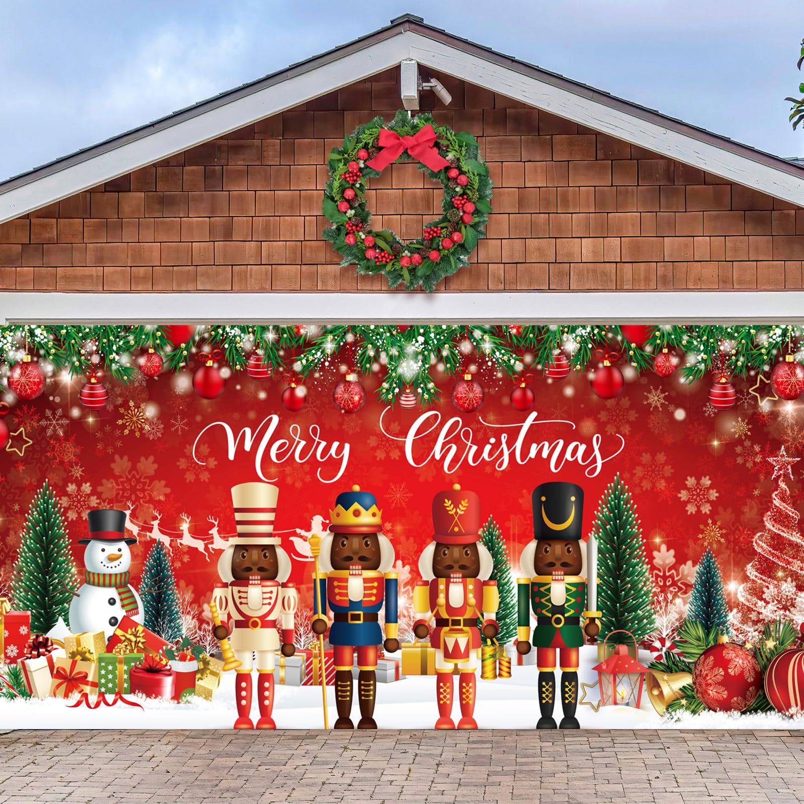 Amazon.com: Preboun Black Nutcracker Christmas Garage Door