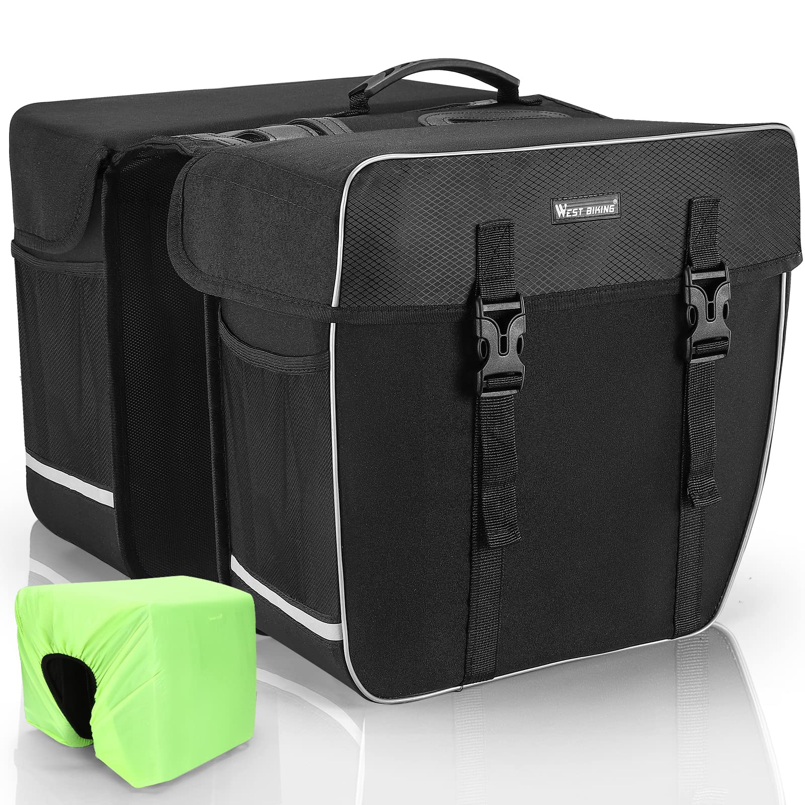 WESTGIRL Fahrradtasche für Gepäckträger - Satteltaschen für Fahrrad Gepäckträger wasserdicht - Hinterradtasche Doppeltasche für E-Bikes MTB Rennrad