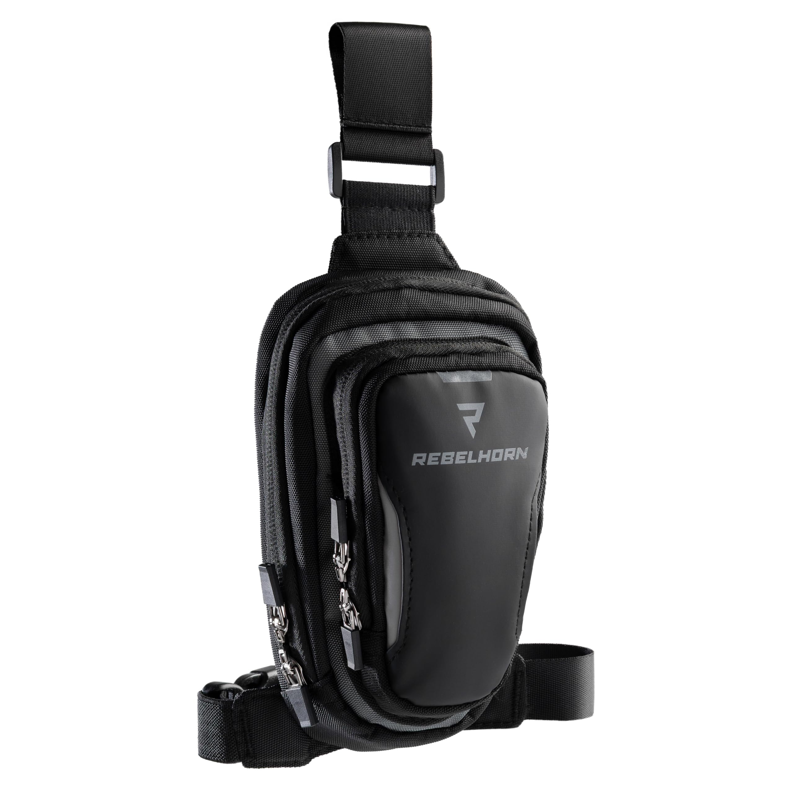 Rebelhorn Small Leg Bag Luggage Touring Personal Motorbike Motorcycle Black