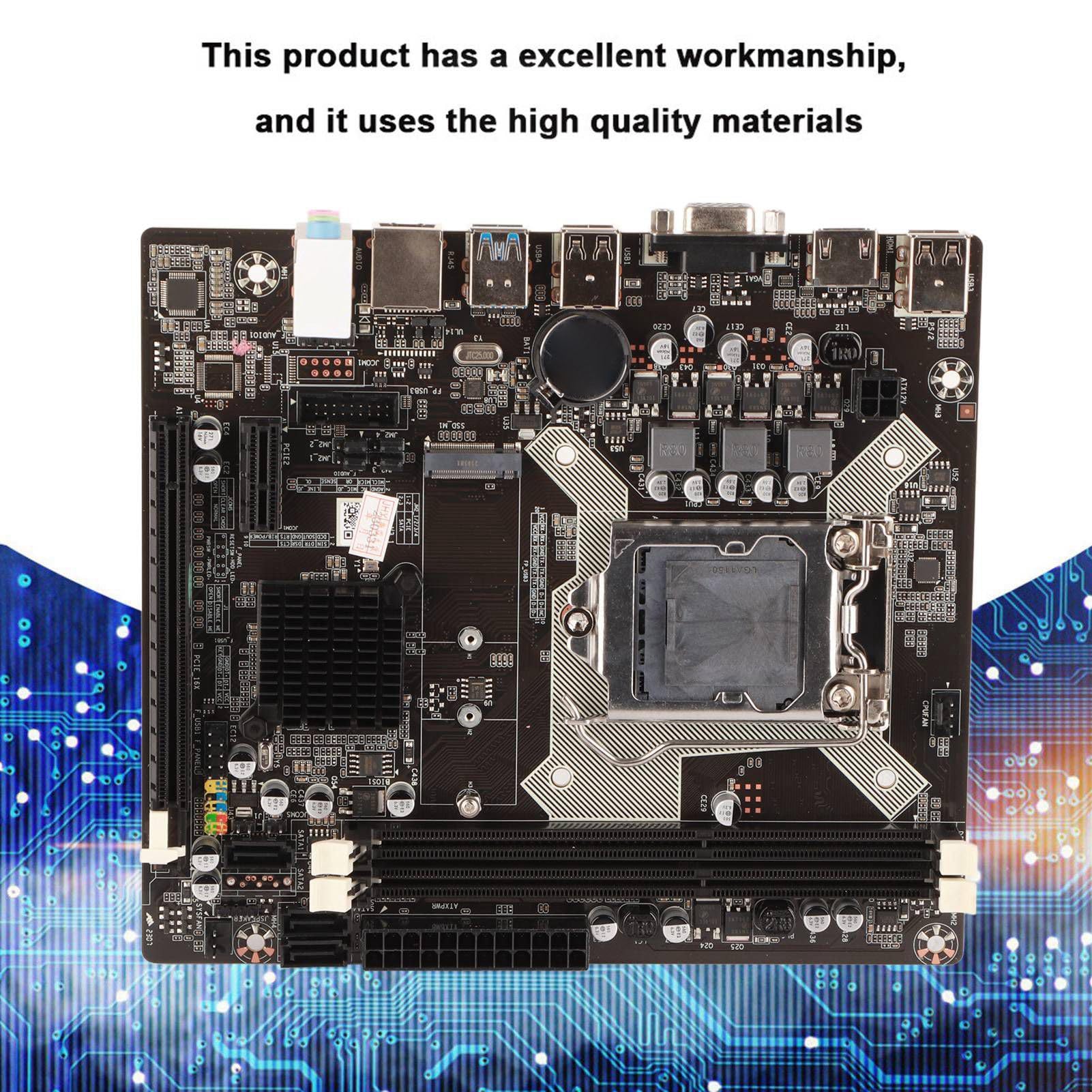 H81 LAG1150 DDR3 Motherboard 2.0 USB 2.0 Supporto VGA+ Dual Output Mainboard per PC Desktop di per Giocatori