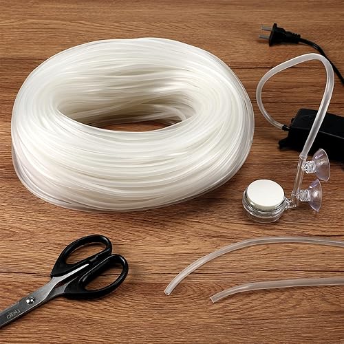 Miniatura 7 de Zhengmy Tubo de aerolínea de tamaño estándar de 230 pies para pecera, accesorios de bomba de aire de acuario transparente y flexible, tubo de 316