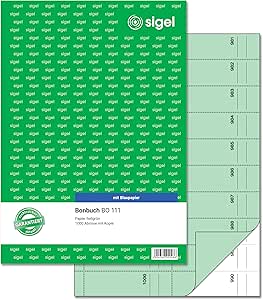 Sigel BO112 Ticket Book A4 2 X 50 Sheets 1000 Tickets With - View #4