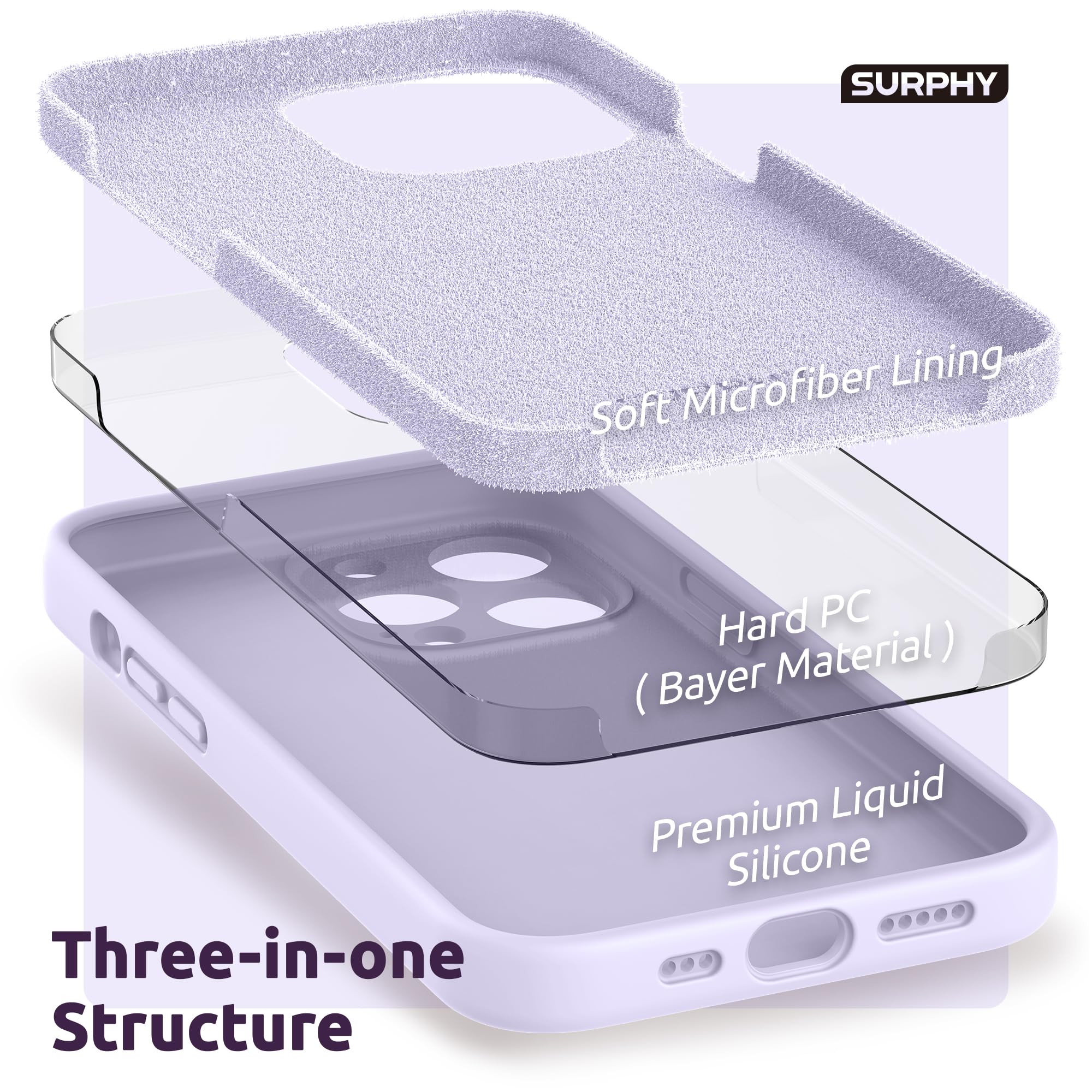 Amazon.com: SURPHY Case for iPhone 13 Pro Case with Screen