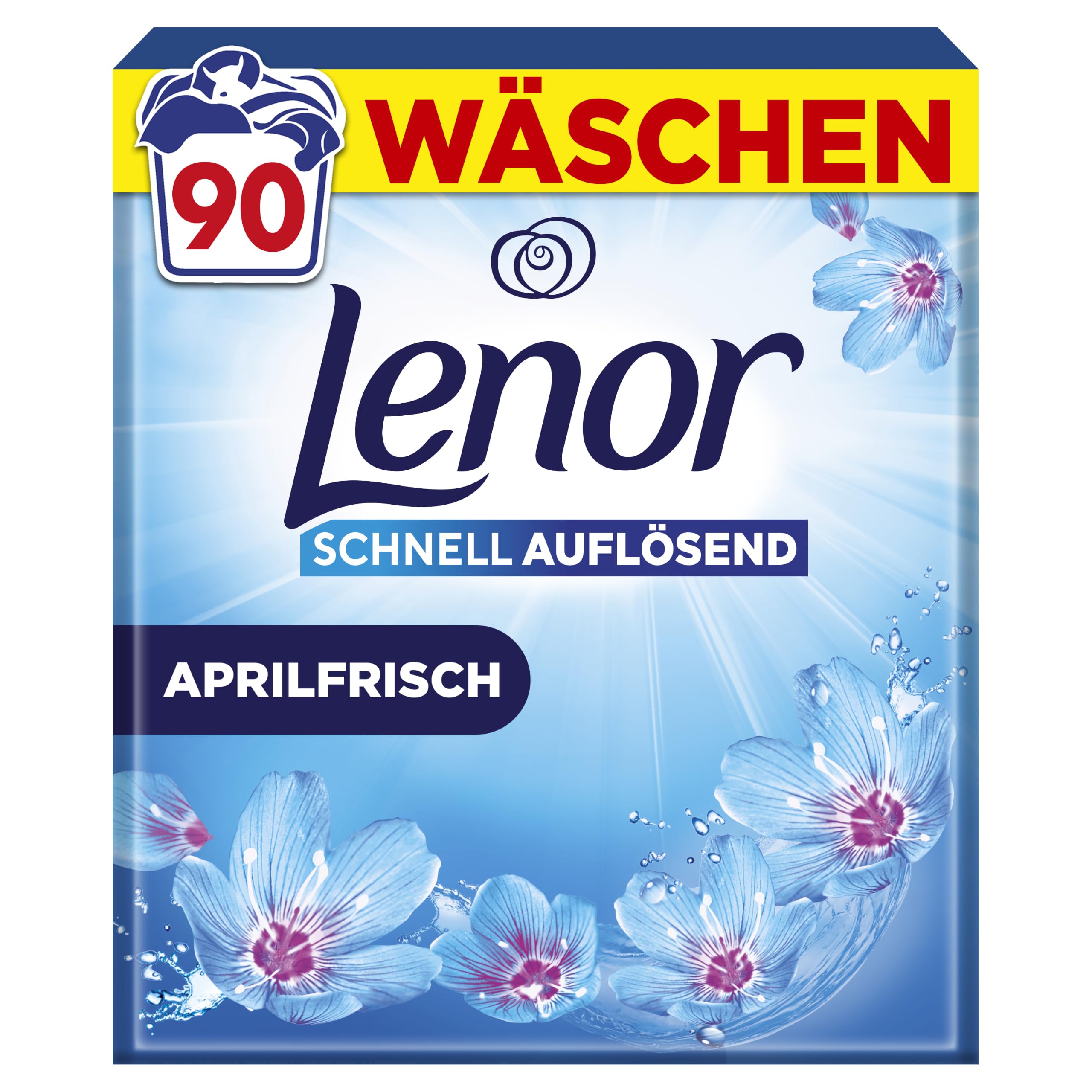 Lenor Pulverwaschmittel Aprilfrisch, 90 Wäschen