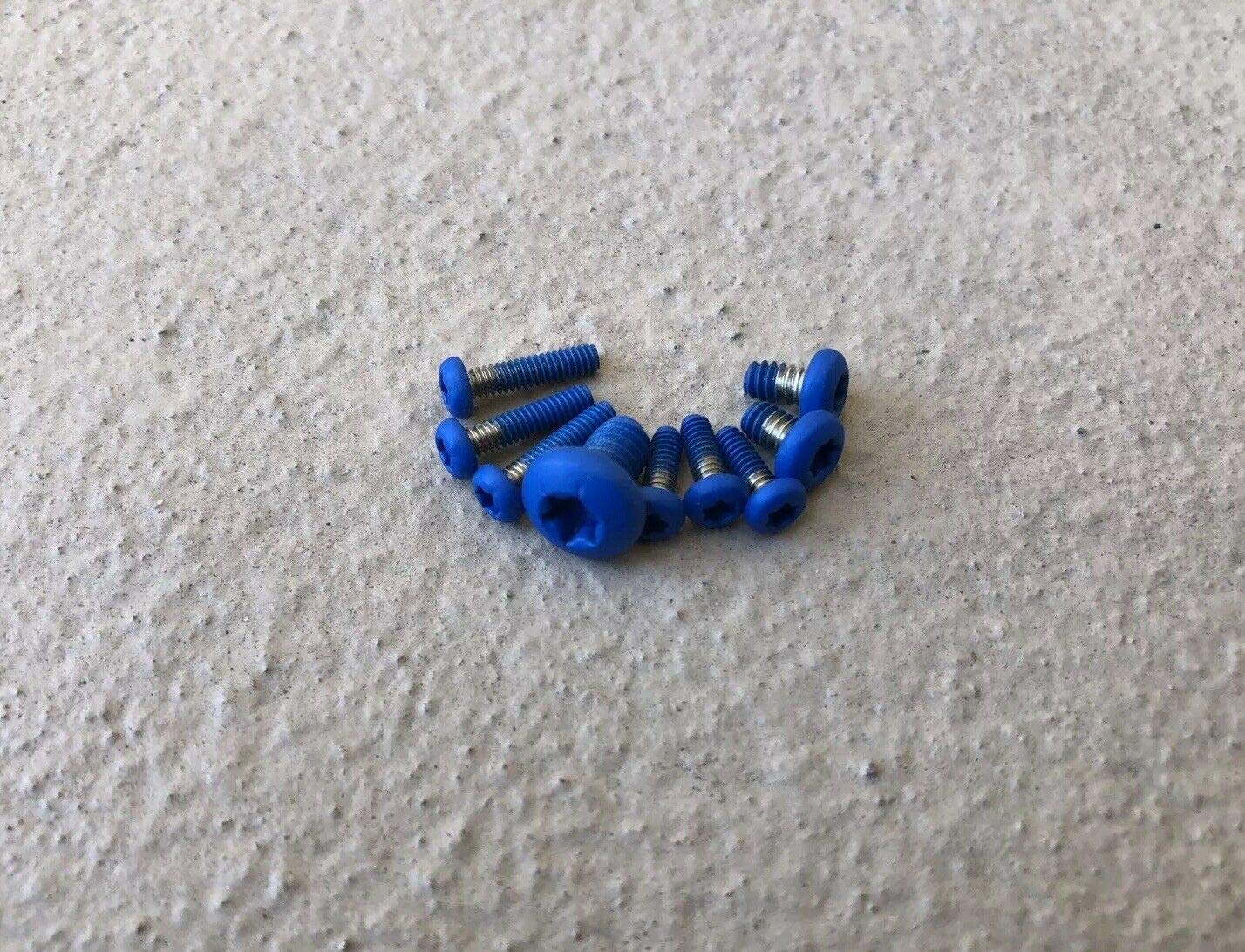 Flat Blue Torx Screw Set For Benchmade Griptilian Scale Pivot & Clip 550 551 553