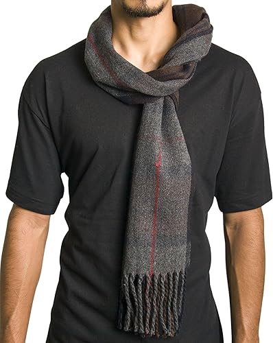 Miniatura 148 de Alpine Swiss Bufanda a cuadros para hombre, ultra suave, chal de invierno, cálido, ligero, para clima frío