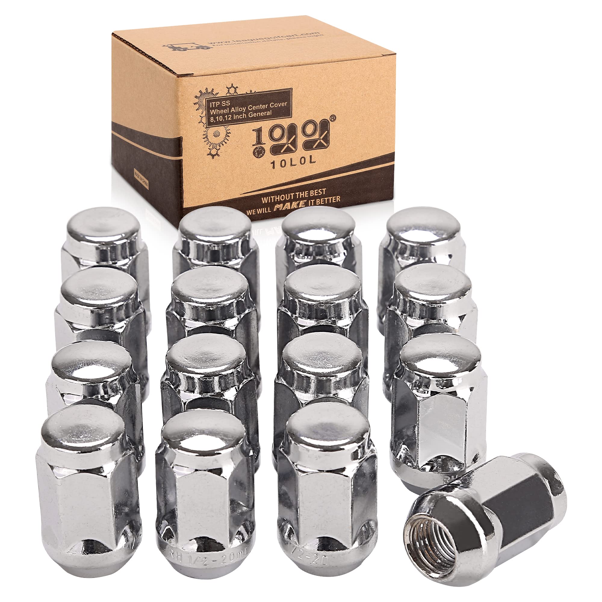 10l0l Universal Golf Cart Chrome Wheel Lug Nut Desertcart INDIA