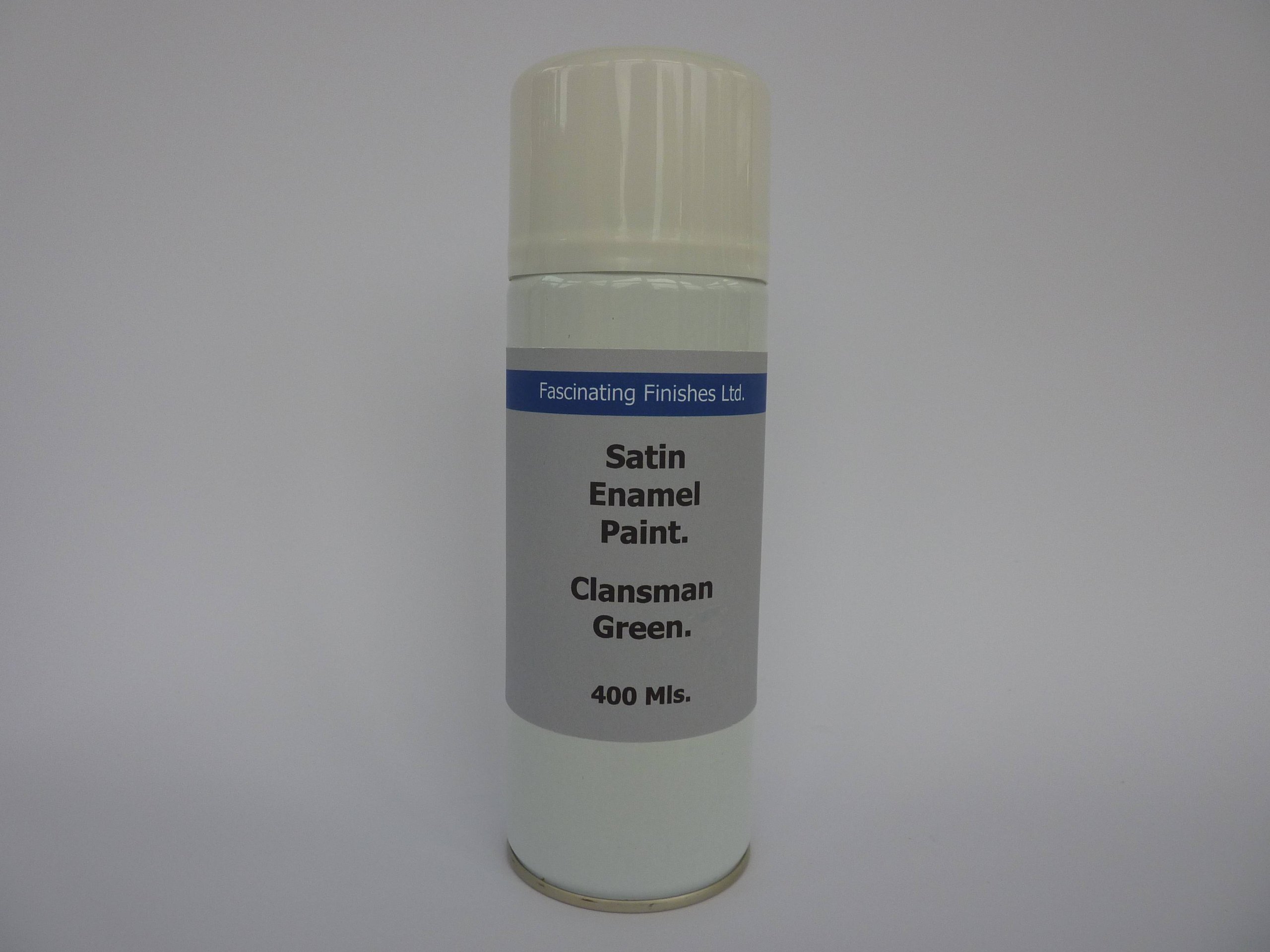 Fascinating Finishes Ltd 1 x 400ml Aerosol Clansman Green Satin Finish Radio Spray Paint
