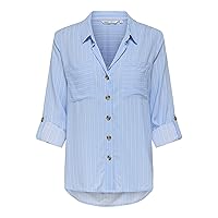ONLY Onlyasmin Shirt L/S Wvn Noos Camicia A Maniche Lunghe E vestibilità Standard per Uso Quotidiano