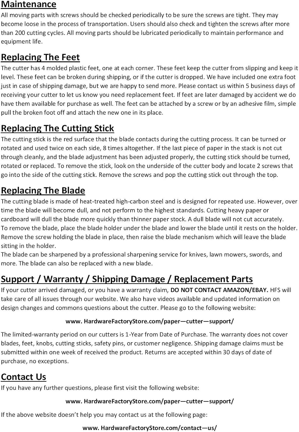 HFS (R) Heavy Duty Guillotine Paper Cutter -12'' (12'' Paper Cutter) : Office Products