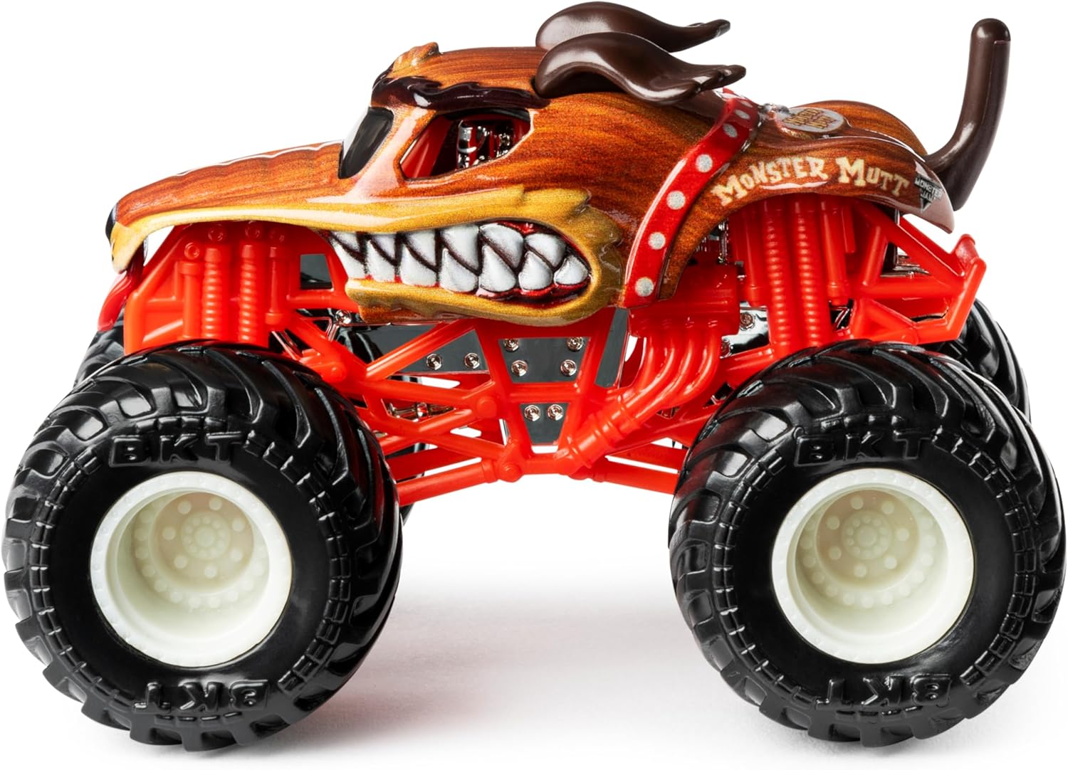 Monster Jam El Toro Loco vs Monster Mutt Monster Truck Duo Pack- True Metal 1:64 Scale Die-Cast Twin Showdown Pack- BKT Tires Work on All 1:64 Tracks- Authentic Collectible For Fans & Birthday Parties