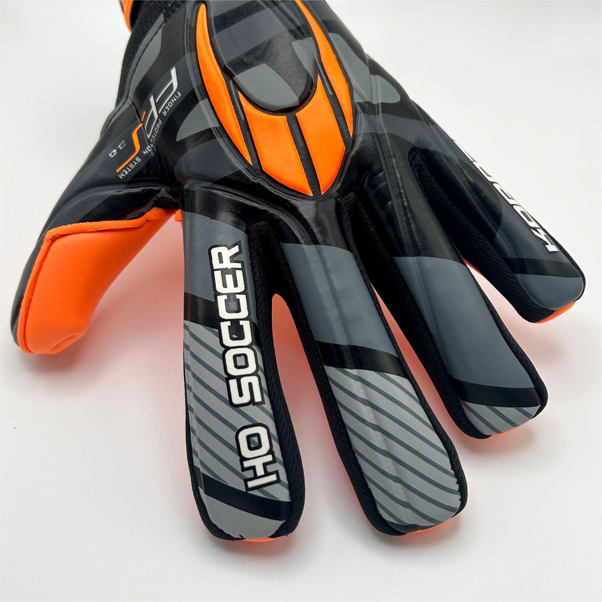 Guantes de Portero HO Soccer KORAZA NG Orange con Protecciones para Dedos extraíbles
