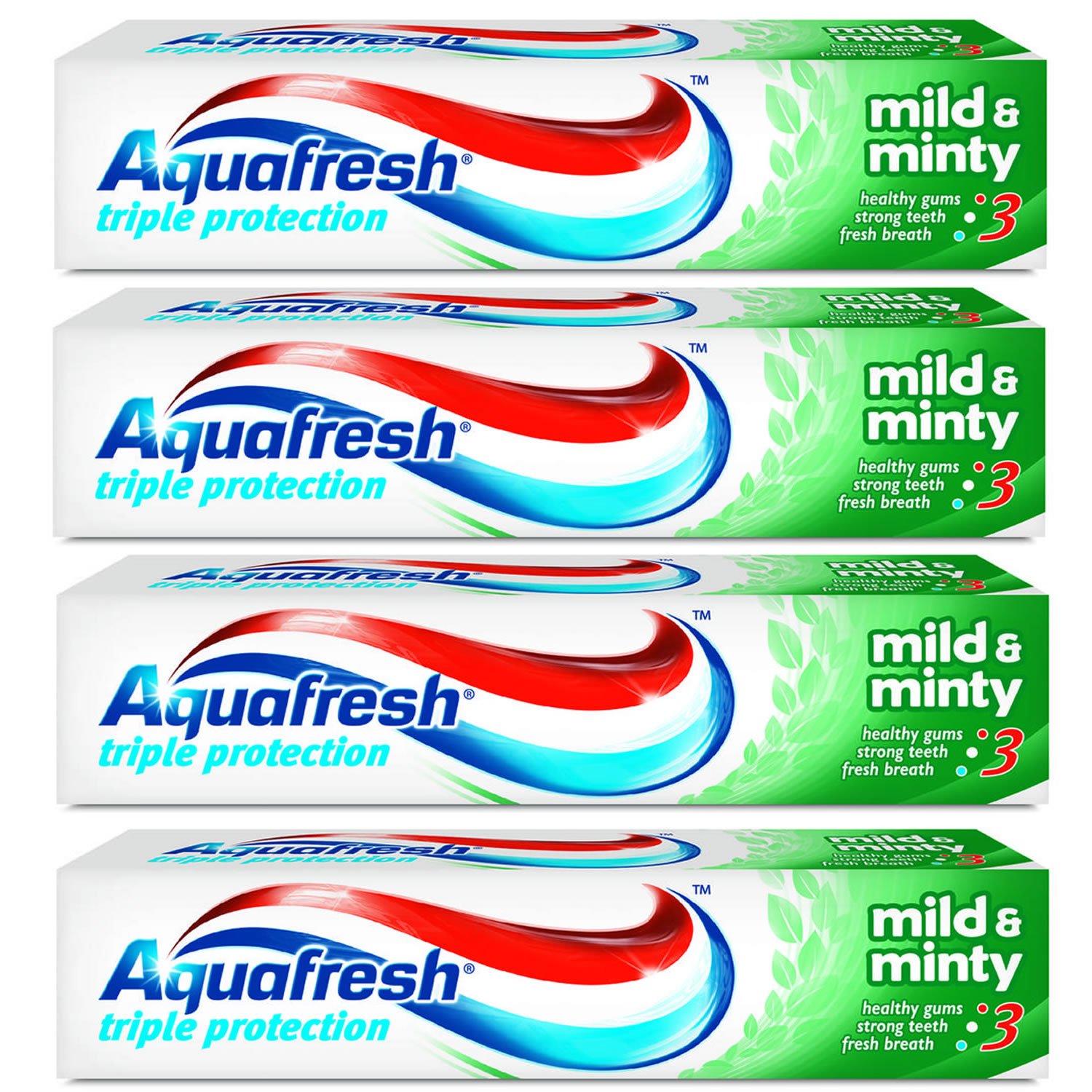 Mild & Minty with Sugar Acid Protection 100ml (Pack of 4)
