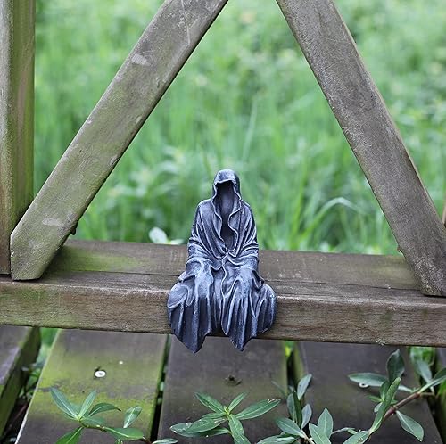 Miniatura 5 de Estatua de resina gótica de mesa, estatua de resina gótica, se adapta a estantes resistentes y tiene un aspecto místico fresco de 5.1 pulgadas