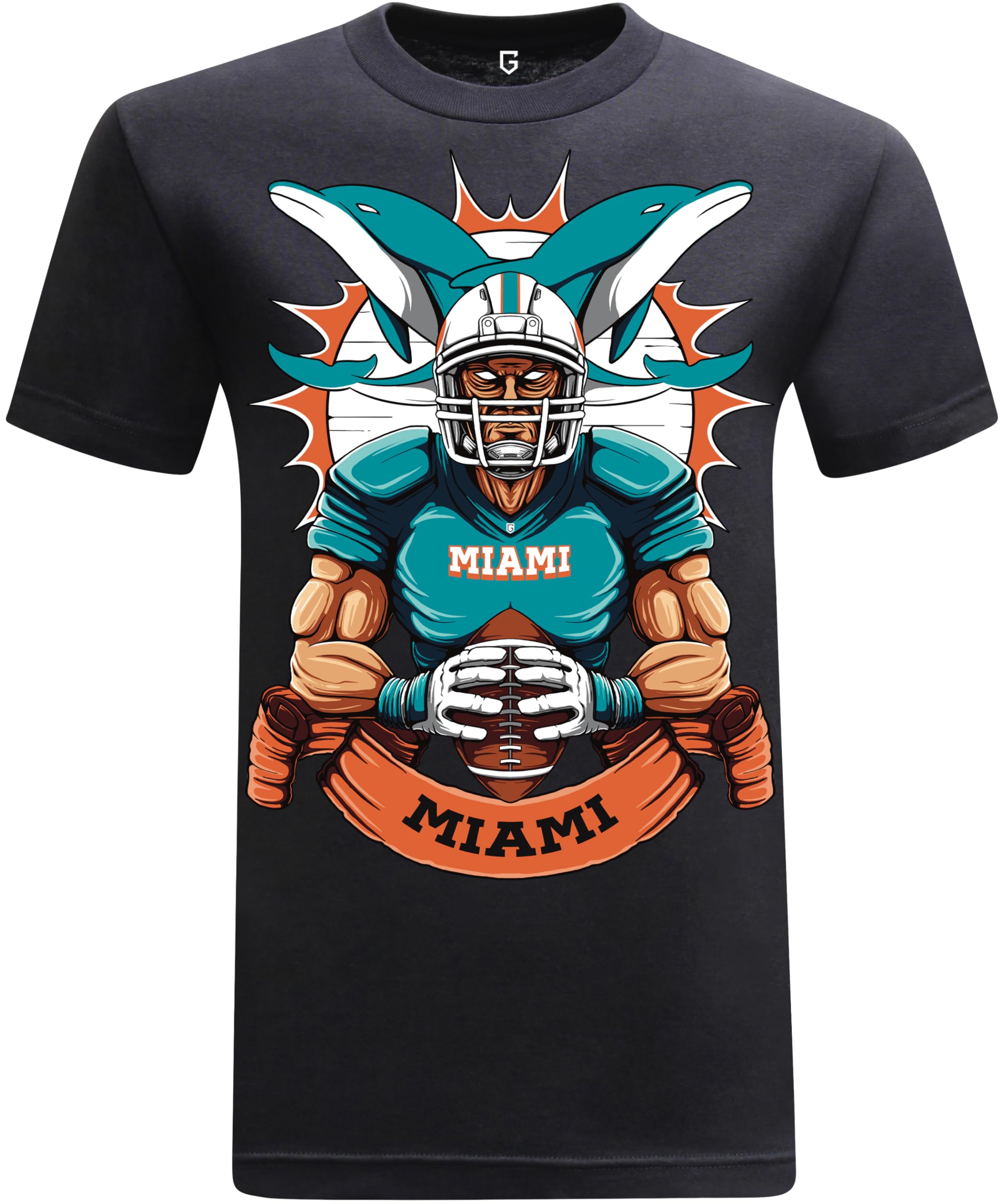 Football Team Fan Sports Short Sleeve Crewneck Mens T Shirts - Football Graphic Tees Men