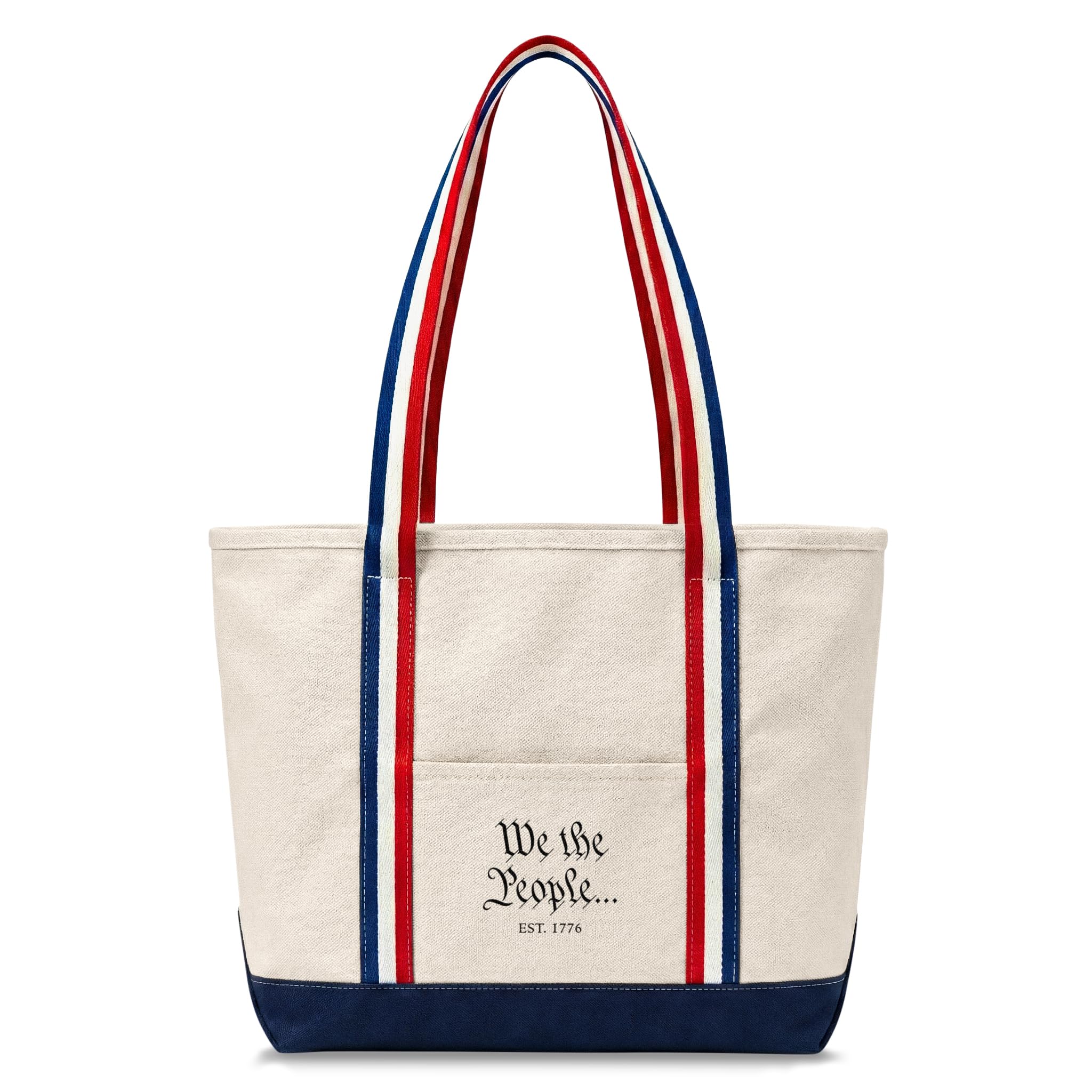 Thankful Greetings America 250 Canvas Tote Bag - Officially Licensed Commemorative 250th Anniversary - Heavyweight Durable