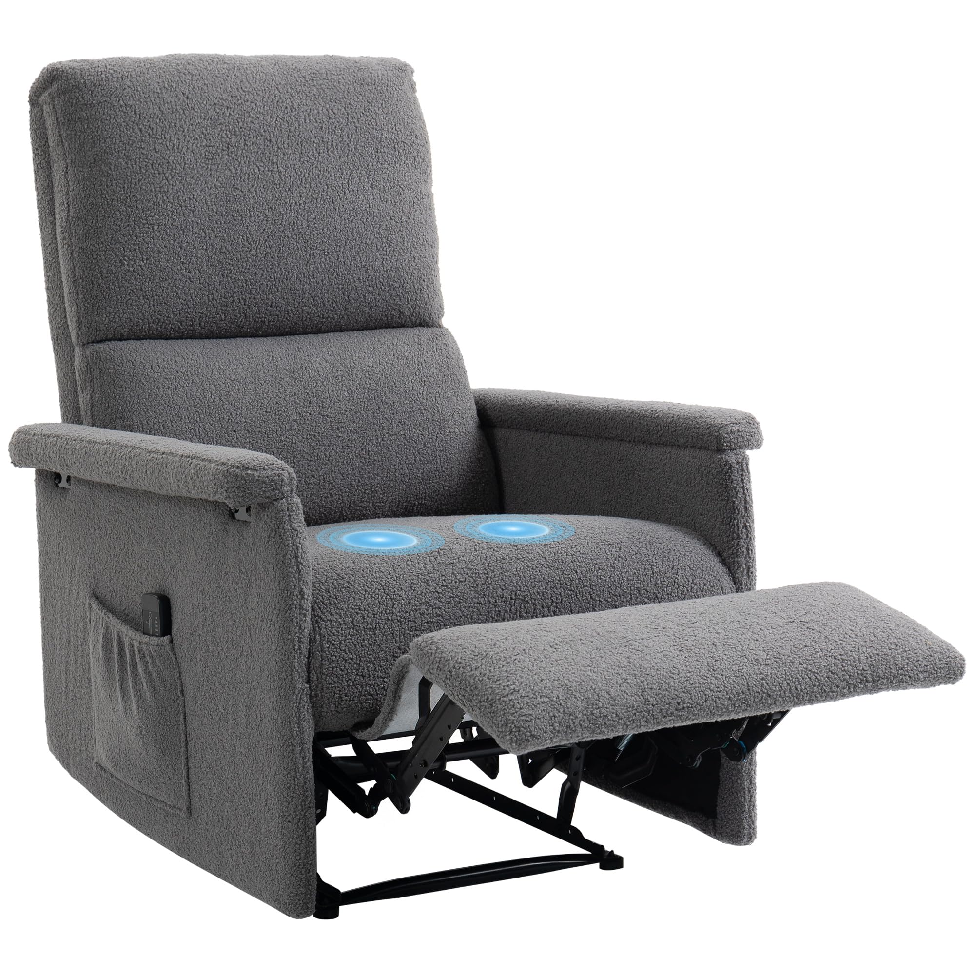 homcom fauteuil de massage inclinable