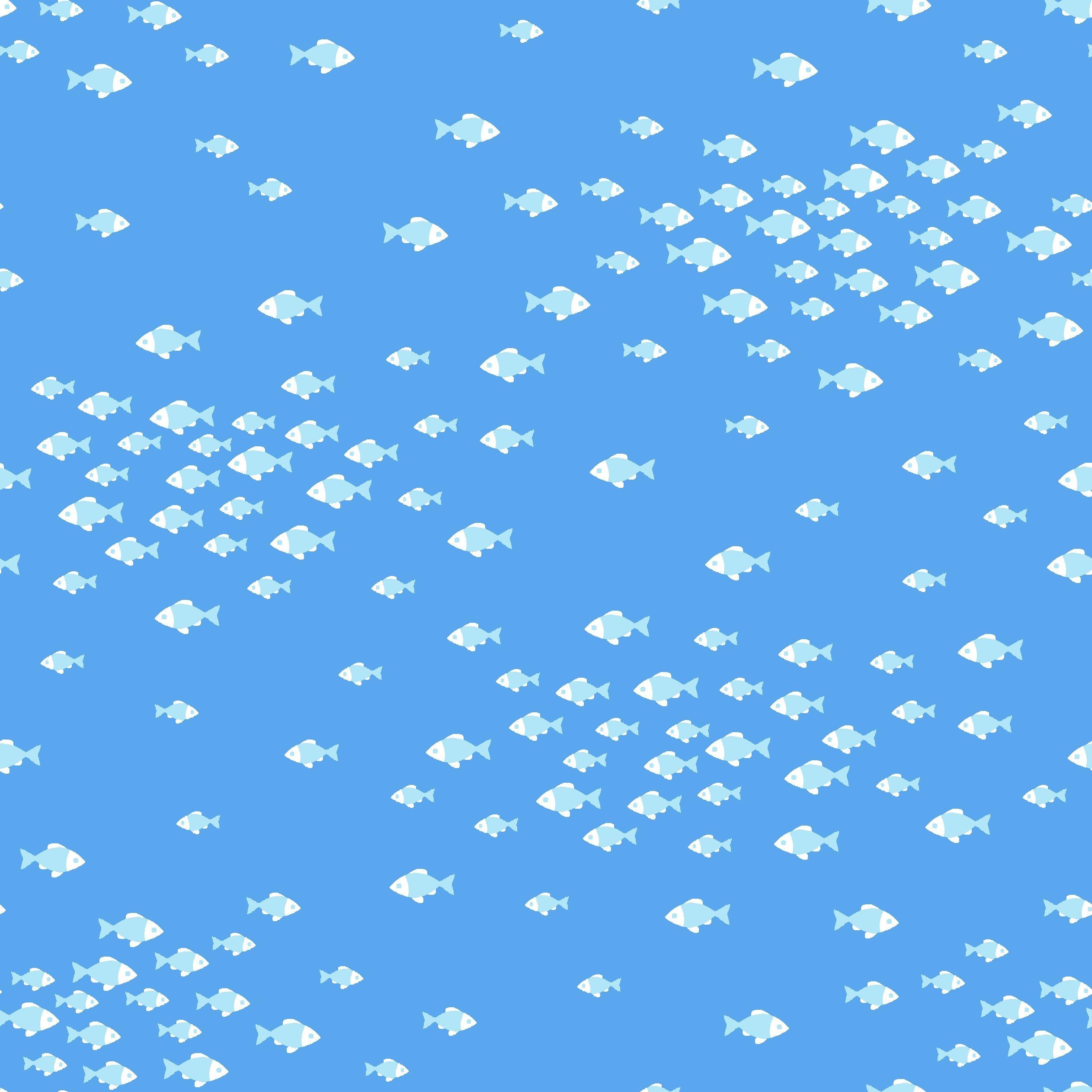 Stitch & Sparkle Fabrics, Under The Sea, Fish Group Light Cotton Fabrics, Quilt, Crafts, Sewing, Cut by The Yard, 44 Inches (SSUN005)