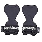 Cobra Grips PRO Weight Lifting Gloves Heavy Duty Straps Alternative Power Lifting Hooks Best for Deadlifts Adjustable Neoprene Padded Wrist Wraps Support Bodybuilding (PRO Black Sway Leather)