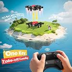 V995 Mini Drones pour enfants 8-12 et débutants, à l'intérieur RC Quadcopter, petit hélico avec 3D Des feuillets,360° Rotation, Vol circulaire, Hover automatique, Mode sans tête et 3 Batteries,Don pour les garçons et les filles