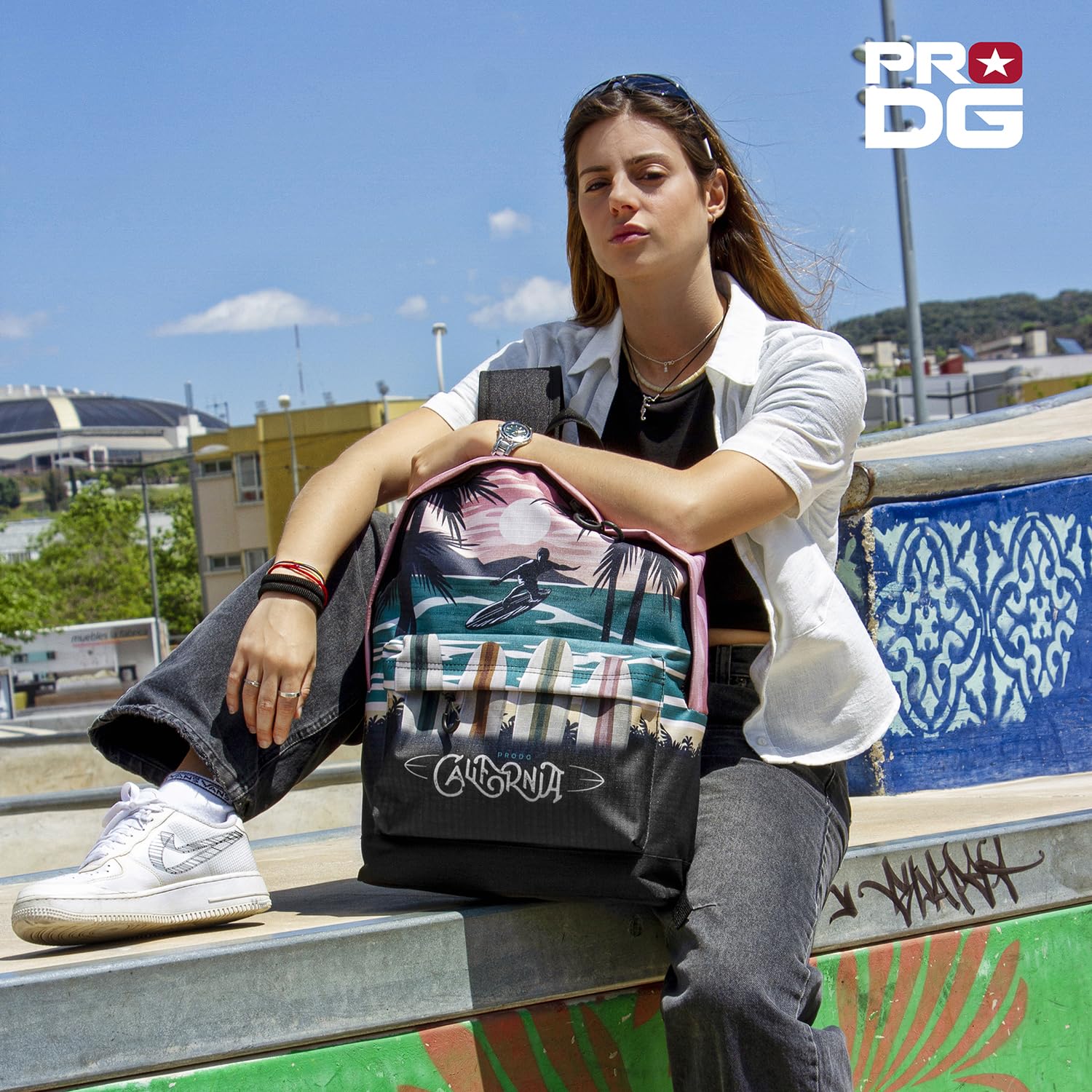 Pro-DG California-Mochila HS Plus, Multicolor, 30 x 44 cm, Capacidad 23 L