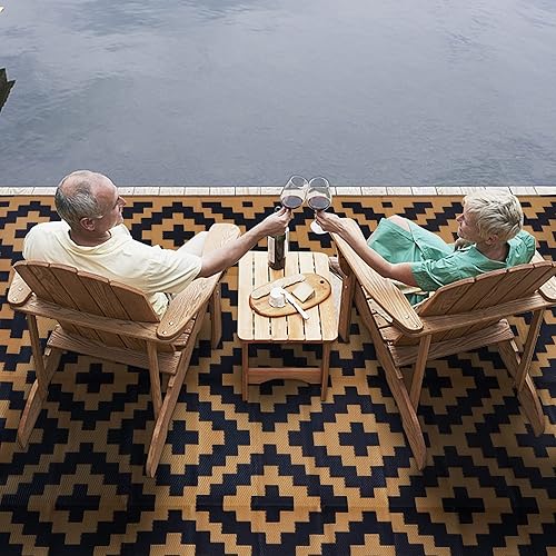 Miniatura 5 de SAND MINE - Alfombras reversibles, alfombra de pajillas de plástico, alfombra de área moderna, alfombra grande para suelo y exteriores, vehículos