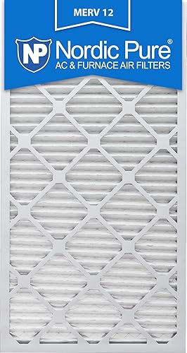 Filtro de horno de aire acondicionado, caja de 6, de Nordic Pure Merv 12., 18x30x1M12-6