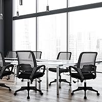 Vista 8 de NEO CHAIR – Silla de escritorio para oficina ergonómica con malla, silla de computadora con soporte lumbar, altura ajustable, ruedas giratorias