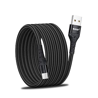 Unbreakable 3A 18W USB to Type-C Fast Charging Cable 1.5m WARP/DASH/VOOC/SuperVOOC/FLASH Support, DATA Sync, Compatible with Oppo, Vivo, Redmi, Realme, Oneplus, & Other Type C Devices.