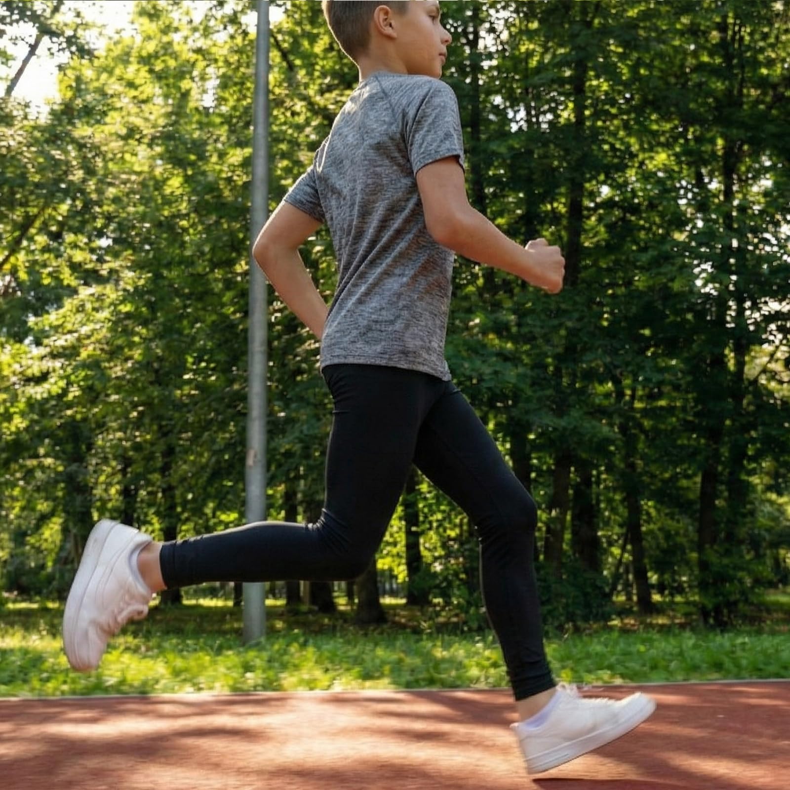 Pantalones de Compresión para Niños Mallas Deportivas Transpirables Leggings para Jóvenes Prenda Interior Deportiva Secado Rápido Fútbol Running Baloncesto