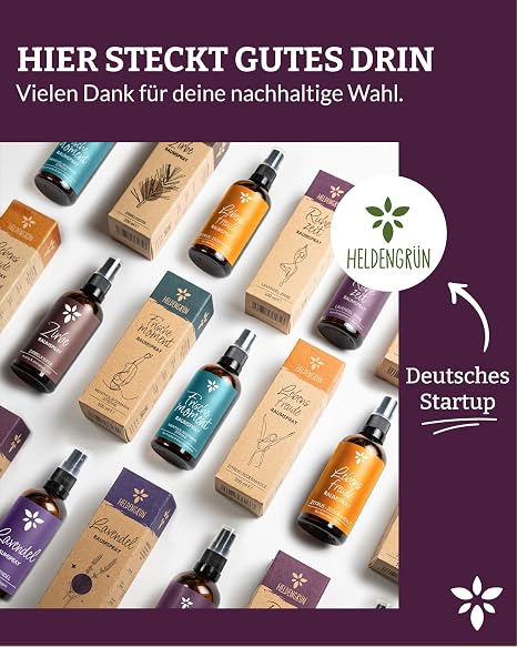 Heldengrün Pillow Spray for Sleeping Rest Time [With Organic Oil] 100 ml