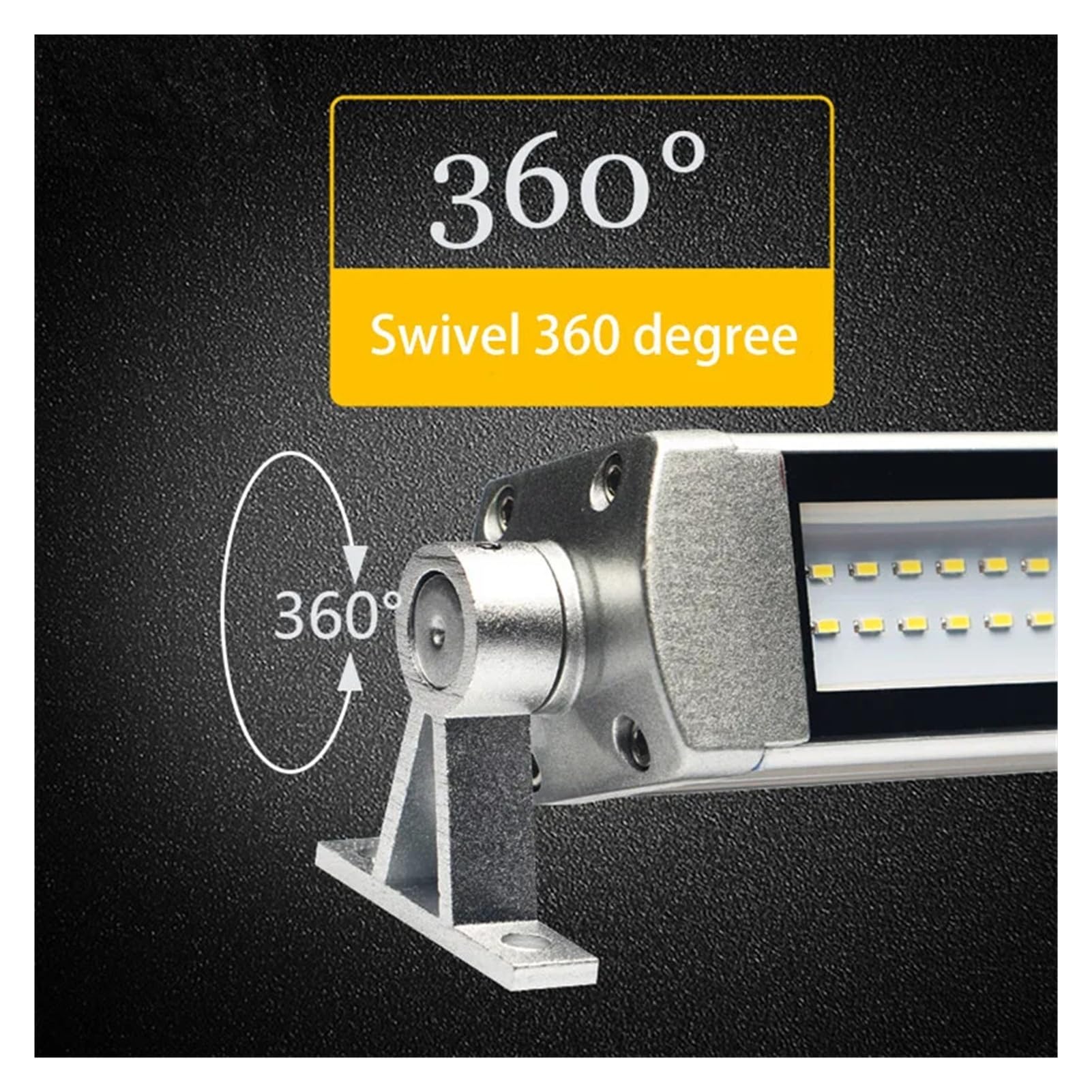 Tokarka światło robocze 24 V/220 V LED frezarka CNC narzędzie oświetleniowe IP67, warsztat, długa lampa tokarska (24 V-36 V, 20 W, długość 680 mm)