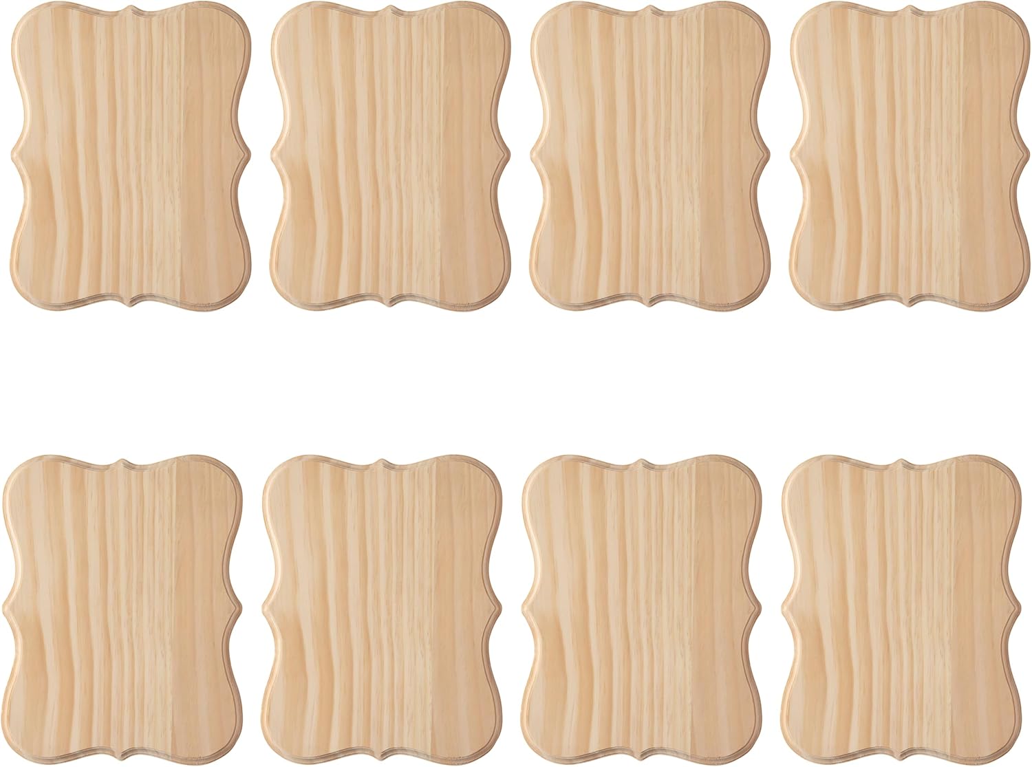 Make Market 12" x 9" Beveled Wood Parenthesis Plaque, 8 Pack