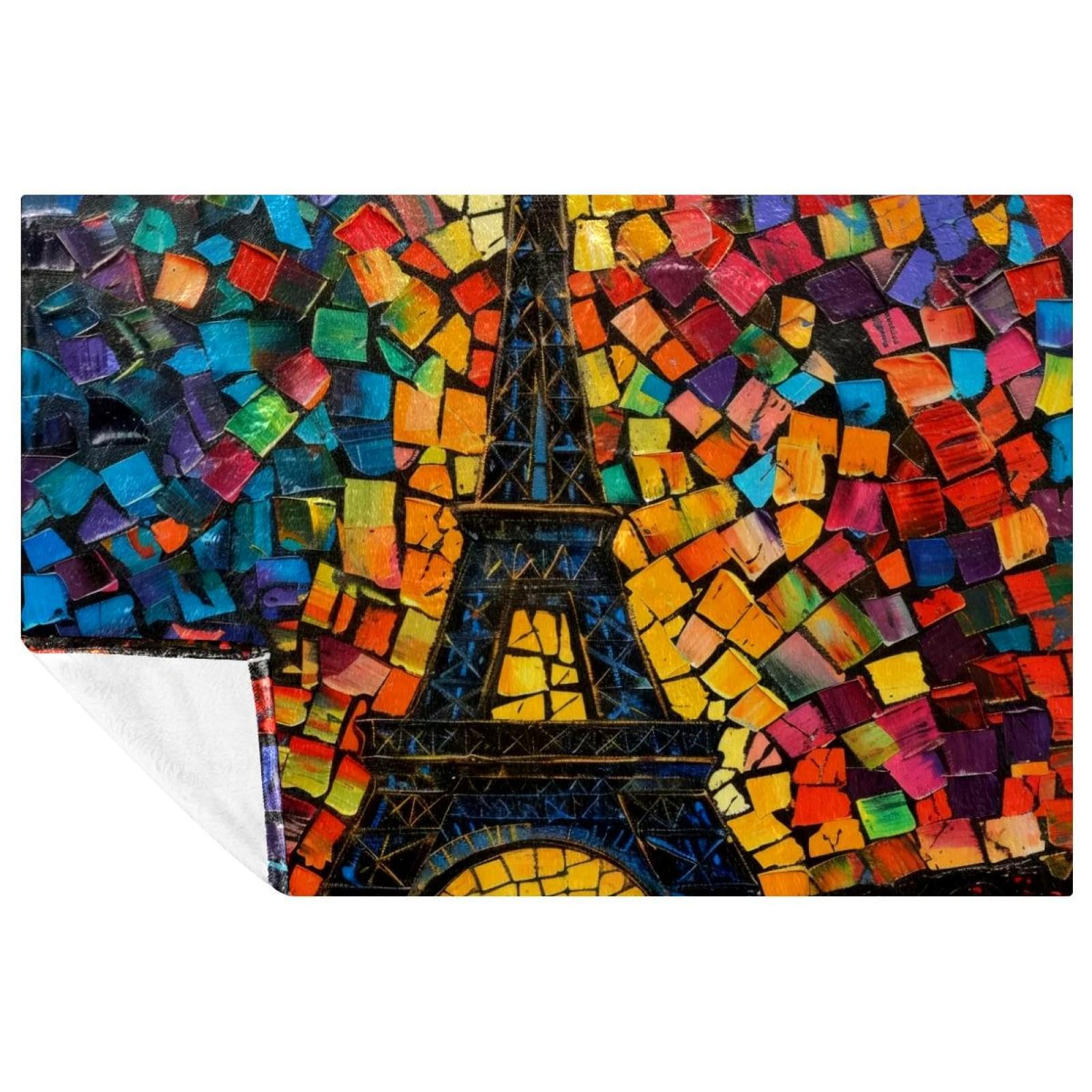 Couverture imprimée 150x100 cm plaid polyvalent lit et extérieur